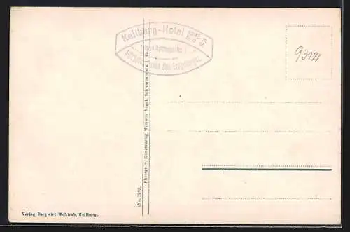 AK Oberwiesenthal i. sächs. Erzgeb., Totalansicht mit Keilberg