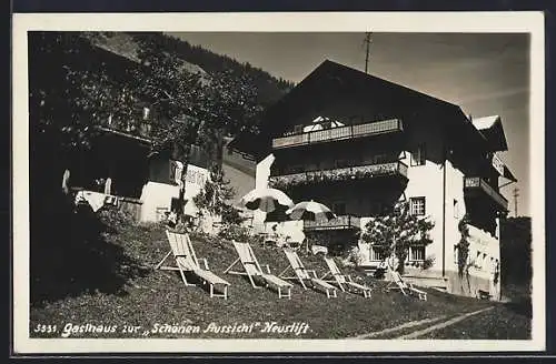 AK Neustift, Gasthaus zur Schönen Aussicht