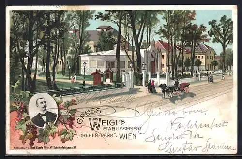 Lithographie Wien, Weigls Etablissement Dreher-Park