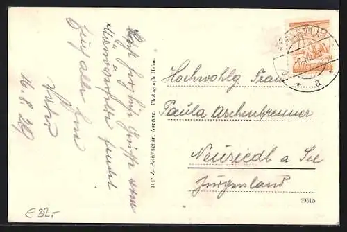 AK Bernstein /Burgenland, Strassenpartie mit Metzgerei Josef und Schloss