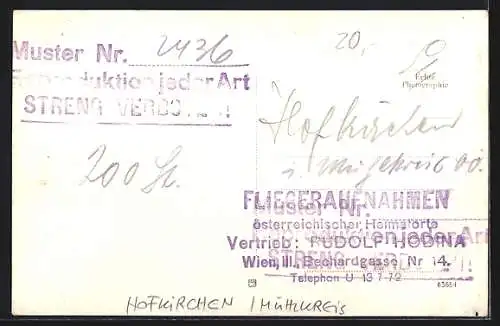 AK Hofkirchen /Mühlkreis, Teilansicht mit Kirche