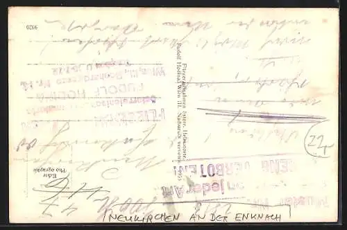 AK Neukirchen an der Enknach, Teilansicht mit Kirche