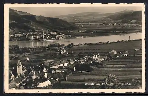 AK Rossatz i. d. Wachau, Partie am Fluss