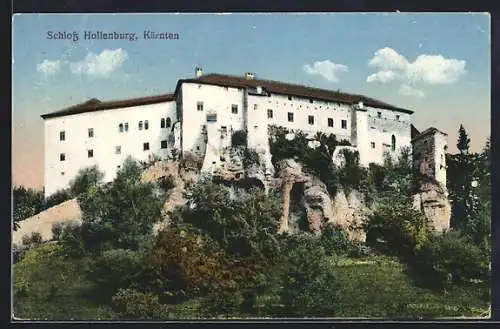 AK Hollenburg /Kärnten, Blick auf das Schloss