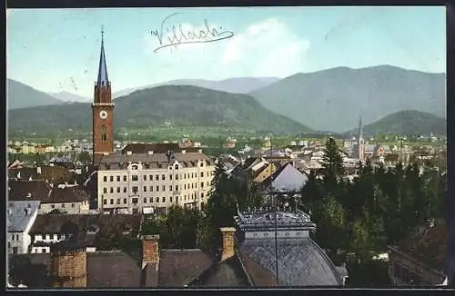 AK Villach, Blick über die Dächer