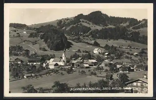 AK Schwarzenberg, Breg.-Wald, Blick auf die Siedlung