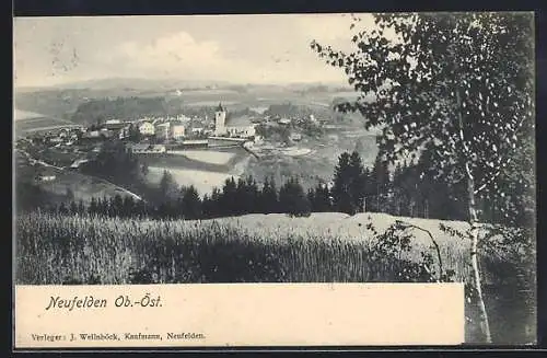 AK Neufelden, Teilansicht mit Kirche