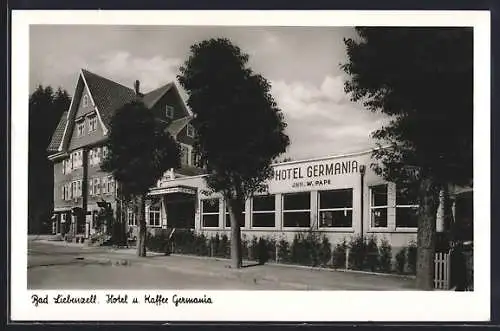 AK Bad Liebenzell, Hotel und Cafe Germania W. Pape