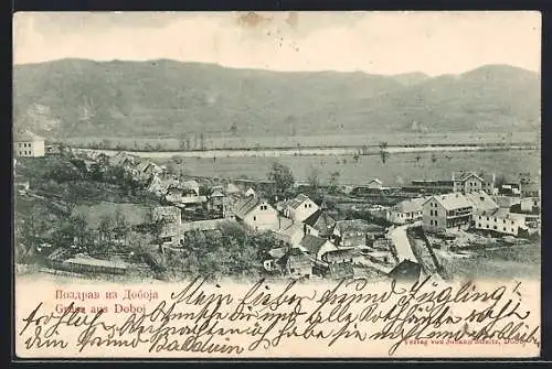 AK Doboj, Ortsansicht mit Blick ins Land