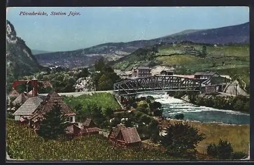 AK Jajce, an der Plivasbrücke