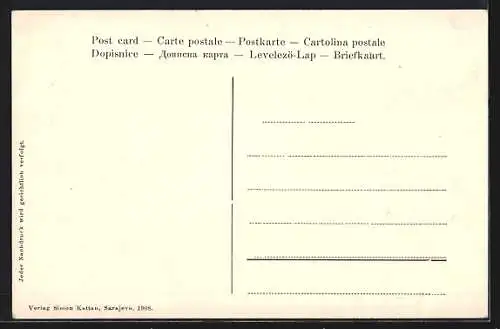 AK Rogatica, Teilansicht aus der Vogelschau