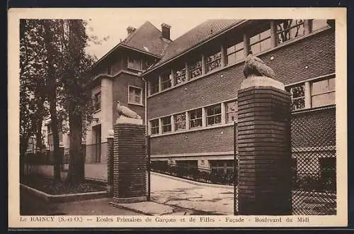 AK Le Raincy, Écoles Primaires de Garcons et de Filles, Facade, Boulevard du Midi