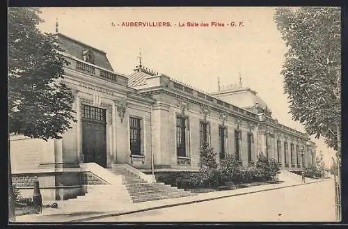 AK Aubervilliers, La Salle des Fêtes