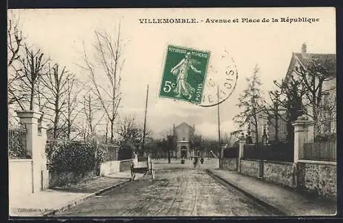 AK Villemomble, Avenue et Place de la République