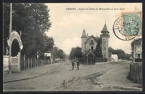 AK Gargan, Angle des Allées de Montgolfier et de la Gare