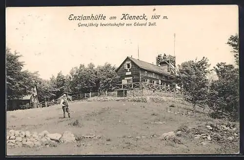 AK Enzianhütte, Berghütte am Kieneck Bes.: Eduard Dell