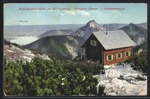 AK Kranabetsattel-Hütte im Höllengebirge, Talstation Ebensee