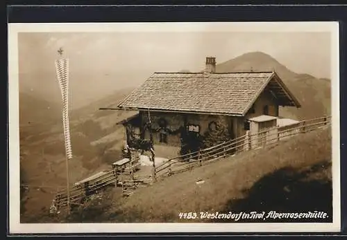 AK Westendorf in Tirol, Alpenrosenhütte