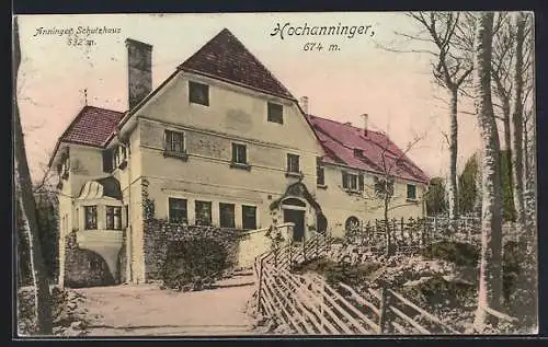 AK Anninger Schutzhaus, Blick auf das Schutzhaus