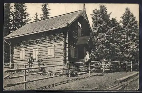 AK Waldfreunde-Hütte, Schutzhaus auf der Hohen Wand