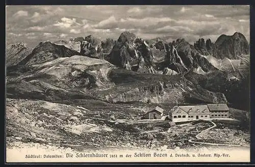 AK Schlernhaus, Hütten der Sektion Bozen in den Dolomiten