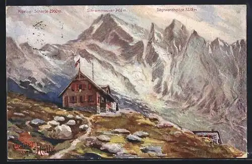 AK Geraer Hütte, Blick zur Berghütte