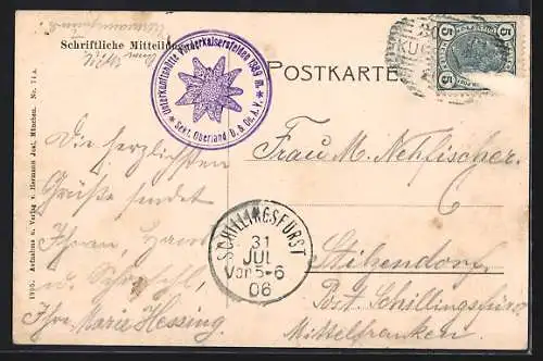 AK Unterkunftshütte Vorderkaiserfelden, Berghütte der Section Oberland d. D. u. Oe. A.-V.