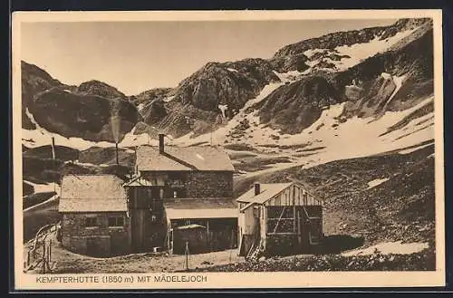 AK Kempterhütte, Berghütte mit Mädelejoch