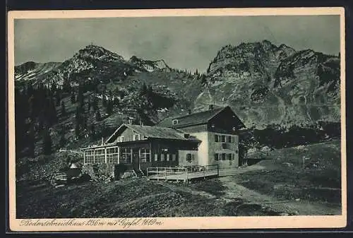 AK Bodenschneidhaus, Berghütte mit Gipfel