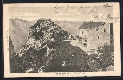 AK Wendelstein-Haus, Berghütte auf dem Wendelstein von Peter Müller