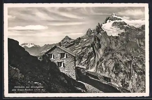 AK Hüfihütte, Blick gegen Windgällen und Gross-Ruchen