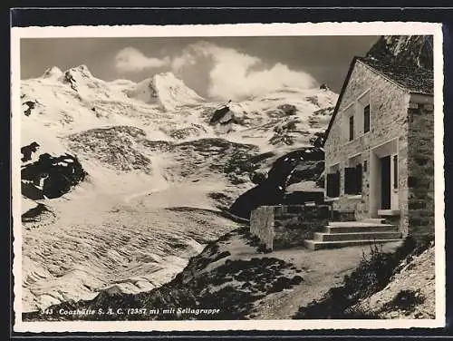 AK Coazhütte, Sellagruppe im Schnee