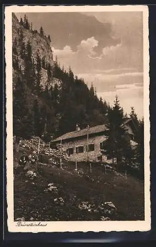 AK Brünsteinhaus, Berghütte von Josef Külbel