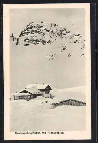 AK Bodenschneidhaus, Blick auf die Rienerspitze im Winter