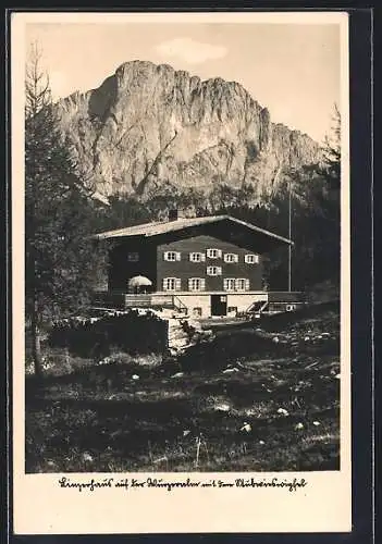 AK Linzerhaus auf der Wurzeralm, Blick auf den Stubwieswipfel