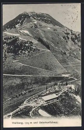 AK Wallberg-Unterkunftshaus, Blick auf die Berghütte