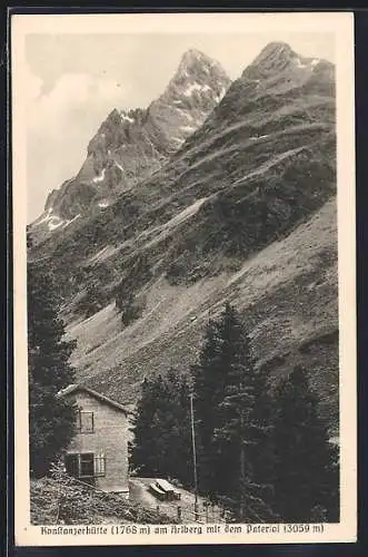 AK Konstanzerhütte am Arlberg, Blick auf den Pateriol