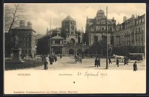 AK München, Künstlerhaus und Synagoge