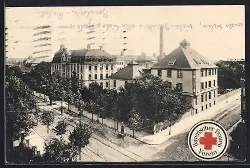 AK München-Neuhausen, Strassenansicht mit Villen