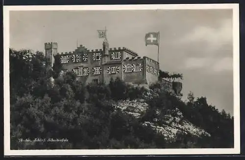 AK Baden, Ansicht von Schloss Schartenfels