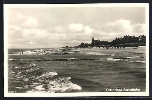 AK Sorenbohm, Blick den Strand entlang