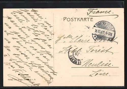 AK Oberkirch i. Renchtal, Appenweierstrasse mit Pädagogium