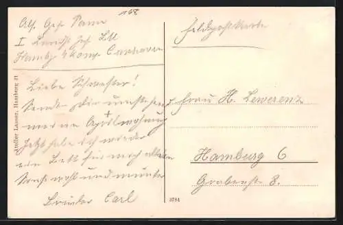 AK Altenwalde, Geschäftshaus von Josef Engel, Strassenpartie
