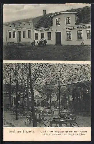 AK Biederitz, Gasthof zur Weintraube, Bes. Friedrich Röhle