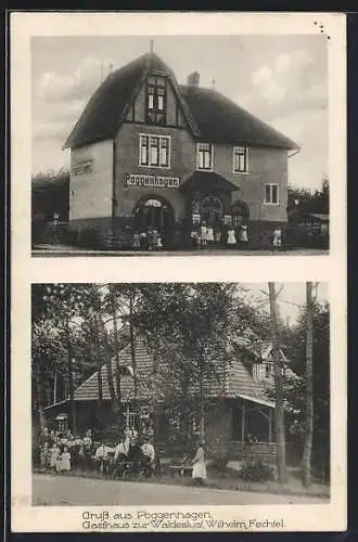 AK Poggenhagen, Das Gasthaus Zur Waldeslust, Bes. Wilhelm Fechtel