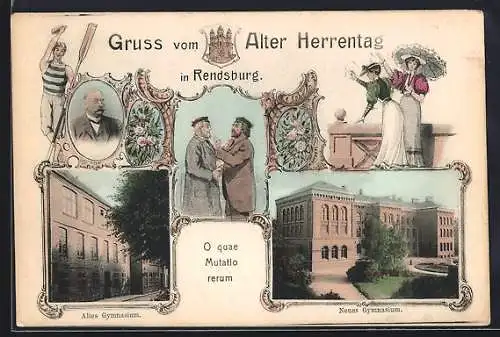 AK Rendsburg, Alter Herrentag, Altes und Neues Gymnasium