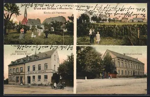 AK Jerisau, Waldenburger Strasse, Restaurant Zur wilden Ente, Gasthof zu Jerisau