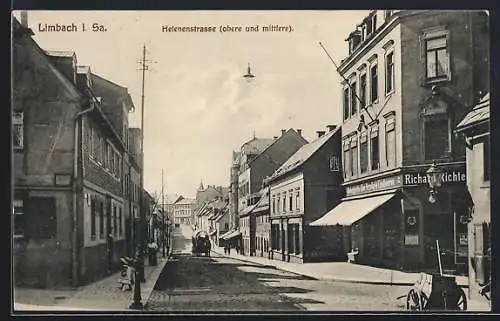 AK Limbach i. Sa., Helenenstrasse, Obere und Mittlere