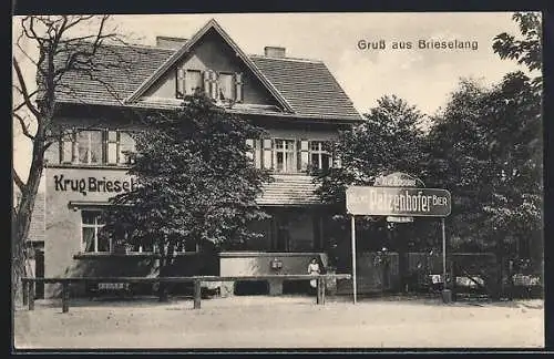 AK Brieselang, Gasthaus Krug Brieselang, Aecht Patzenhofer Bier