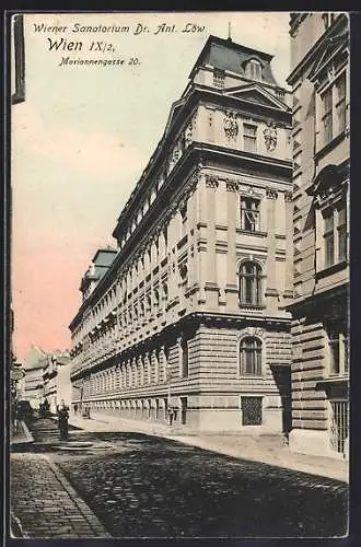 AK Wien, Wiener Sanatorium Dr. Ant. Löw. in der Mariannengasse 20